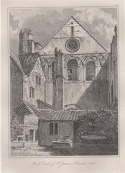 West End of St. James's Church, 1820